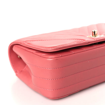 Chanel Calfskin Chevron Quilted Mini Statement Flap Pink 8 of 10