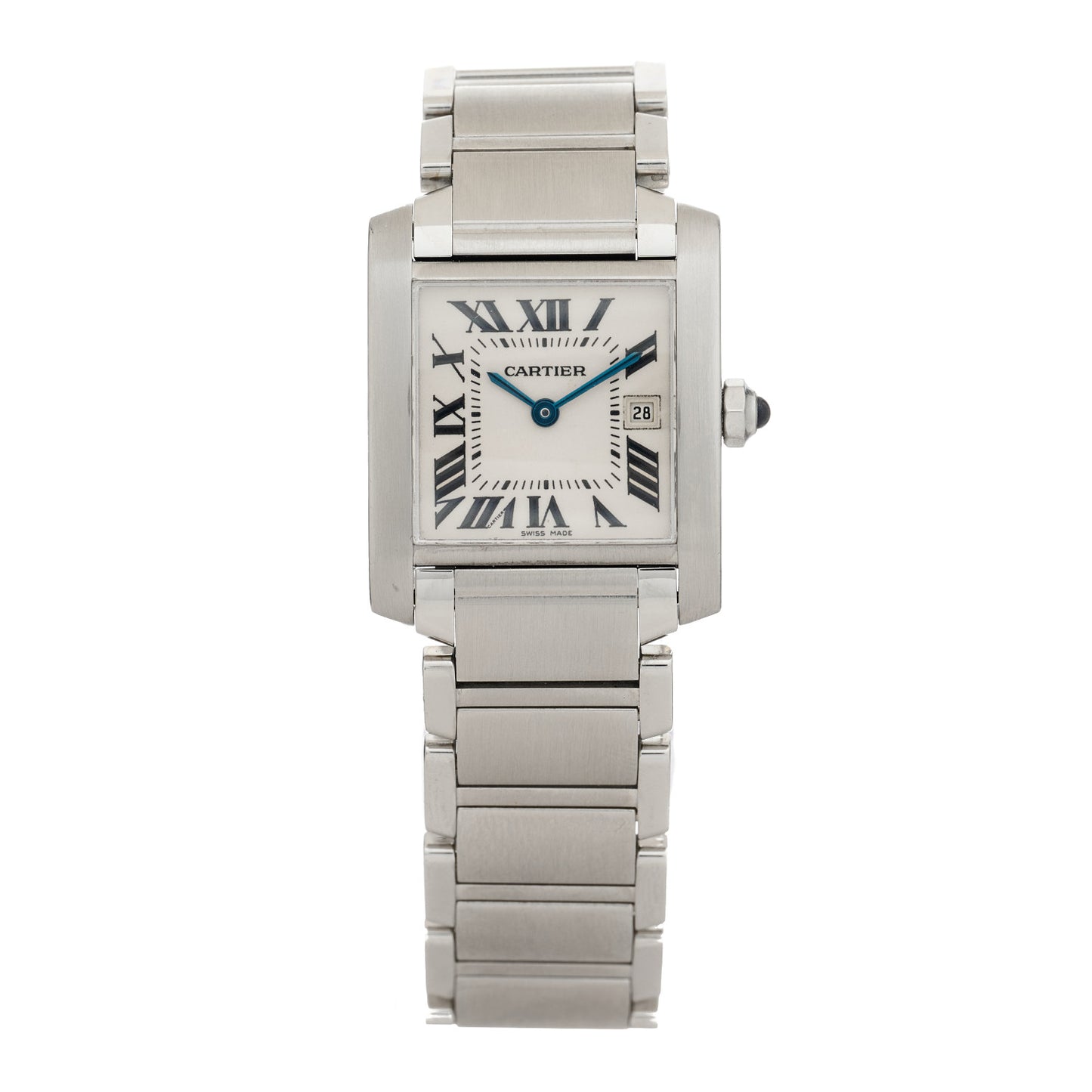 Stainless Steel 25mm Tank Francaise Quartz Watch