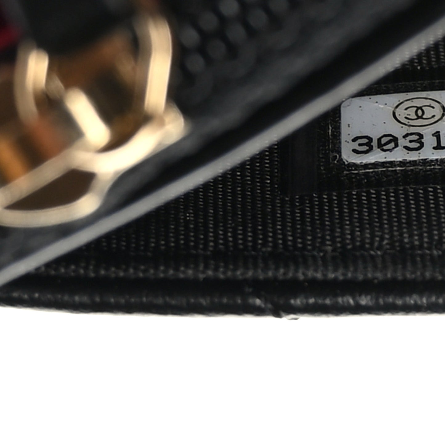 Lambskin Quilted Chain Around Wallet On Chain WOC Black