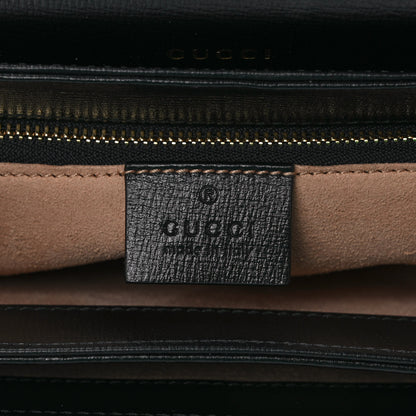 Gucci Azalea Calfskin Horsebit 1955 Shoulder Bag Black 6 of 9