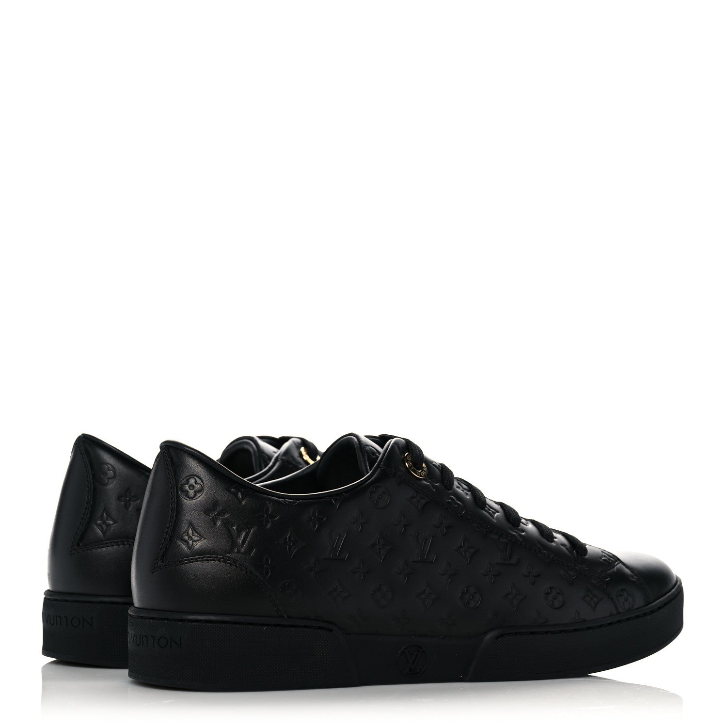 Louis Vuitton Monogram Calfskin Stellar Sneakers 37 Black 4 of 8