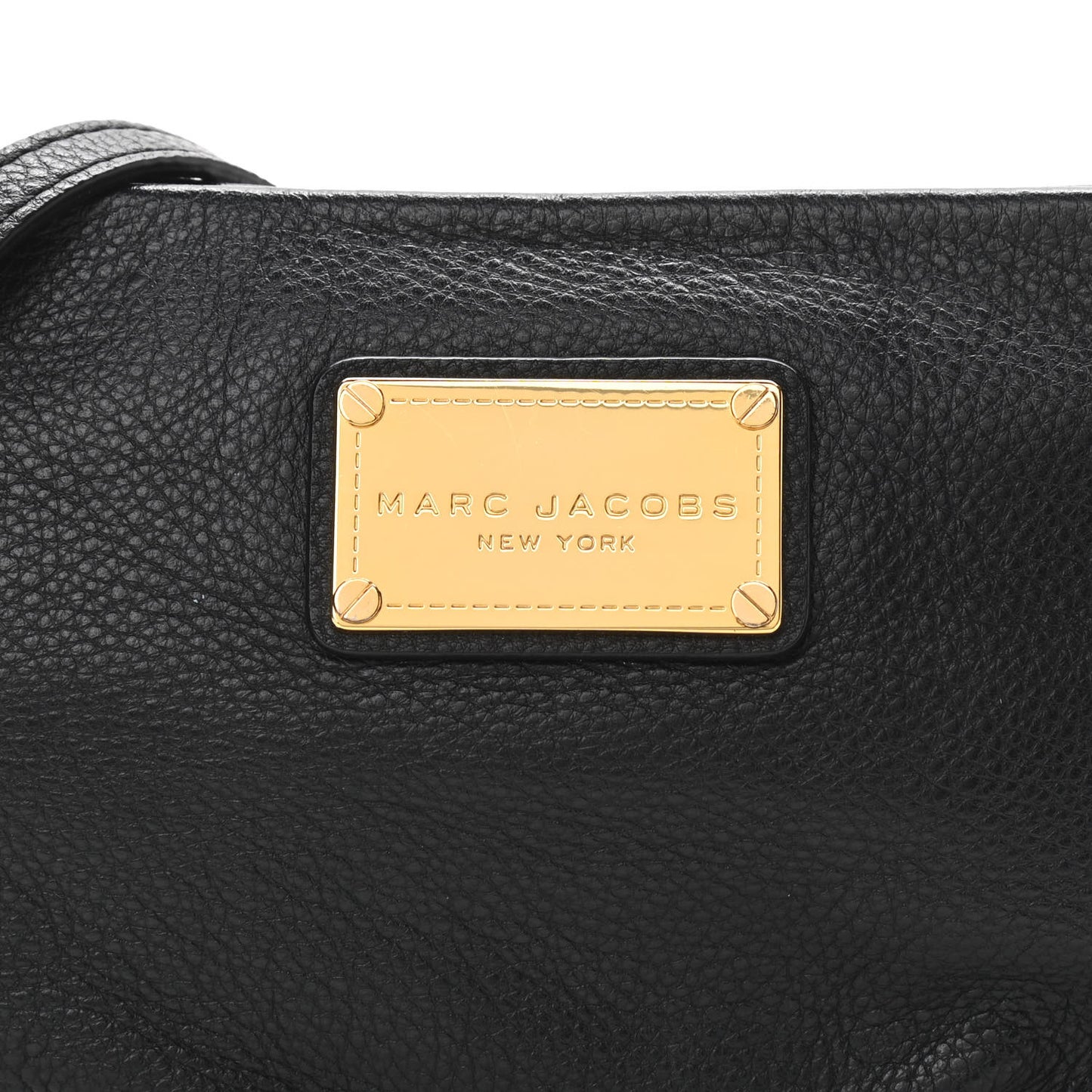 Pebbled Calfskin Crossbody Bag Black
