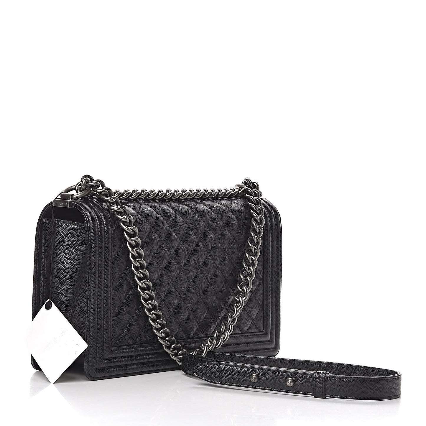 Caviar Quilted New Medium Boy Flap Black