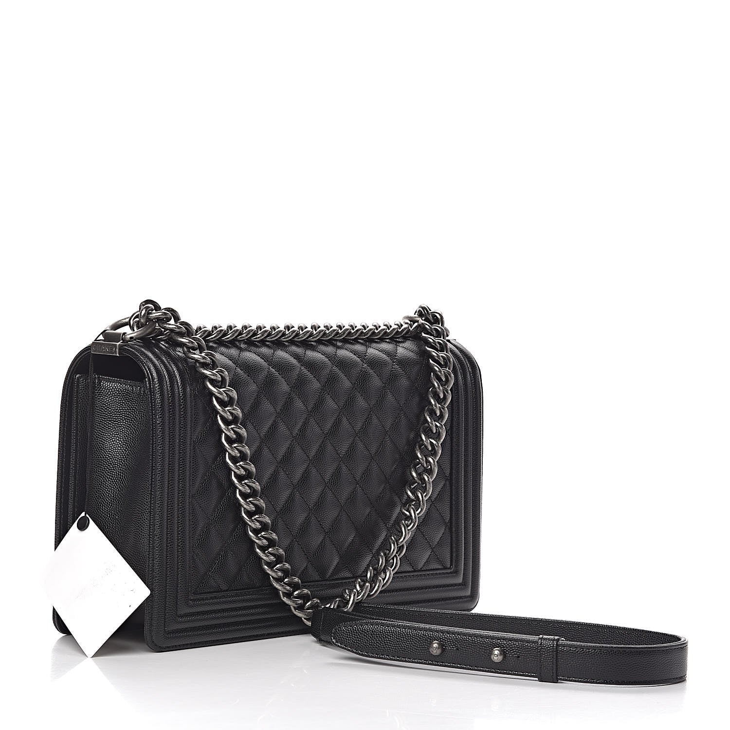 Chanel Caviar Quilted New Medium Boy Flap Black 3 of 11