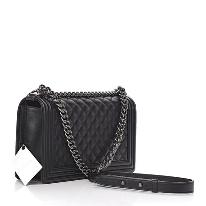 Chanel Caviar Quilted New Medium Boy Flap Black 3 of 11