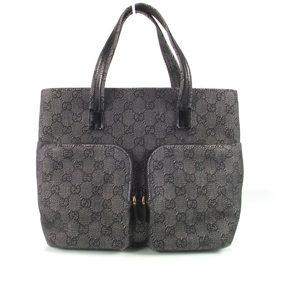 Gucci Denim Monogram Tote 1 of 8