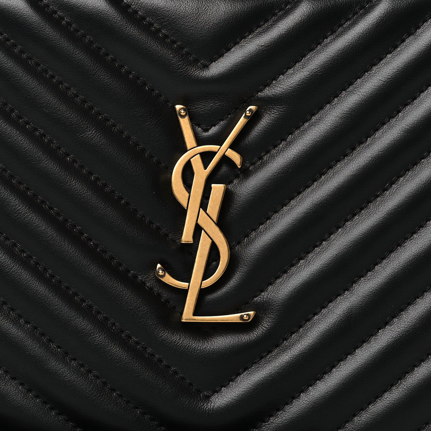 Calfskin Matelasse Monogram Lou Camera Bag Black