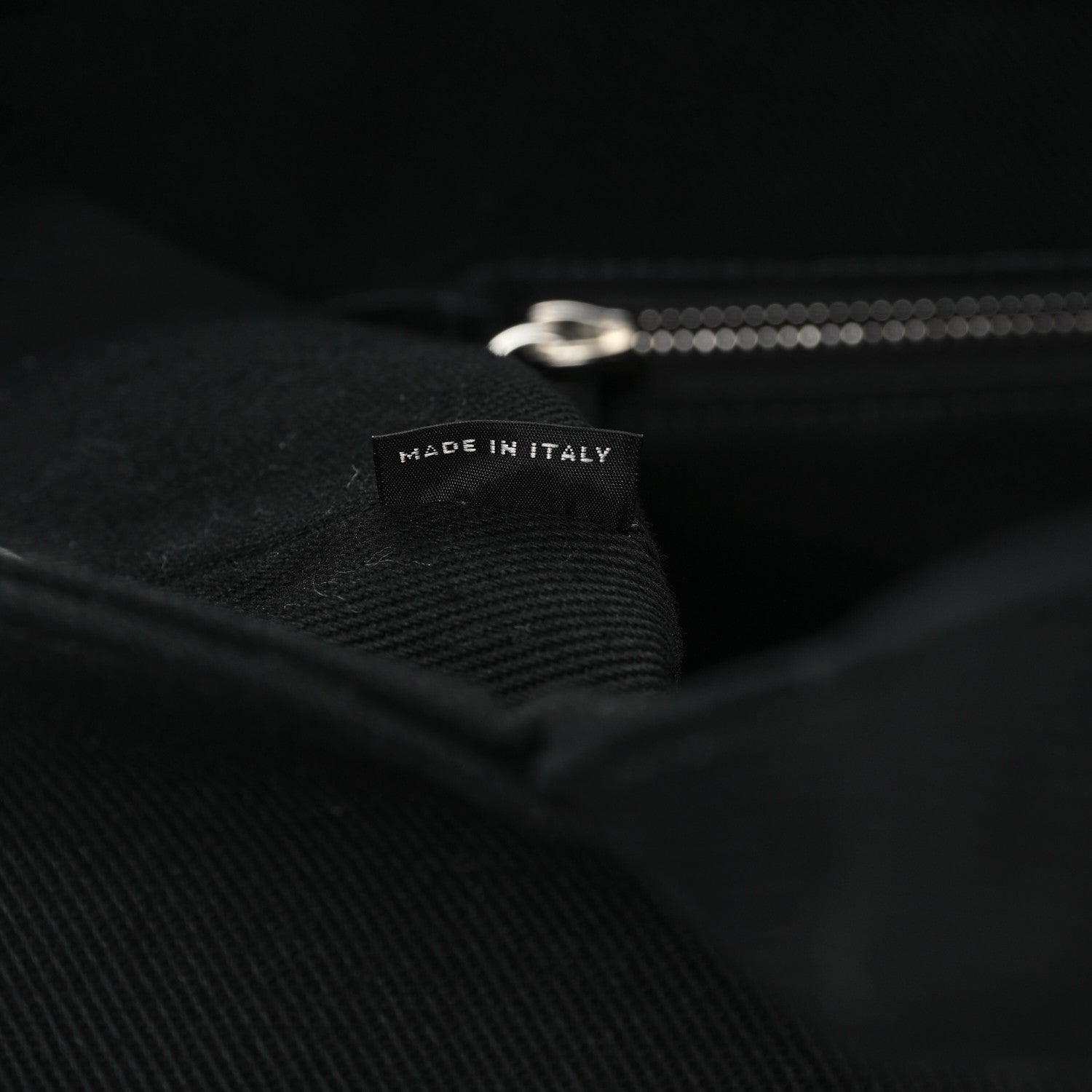 Prada Canvas Embroidered Drill Tote Black 7 of 10