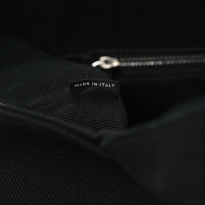 Prada Canvas Embroidered Drill Tote Black 7 of 10