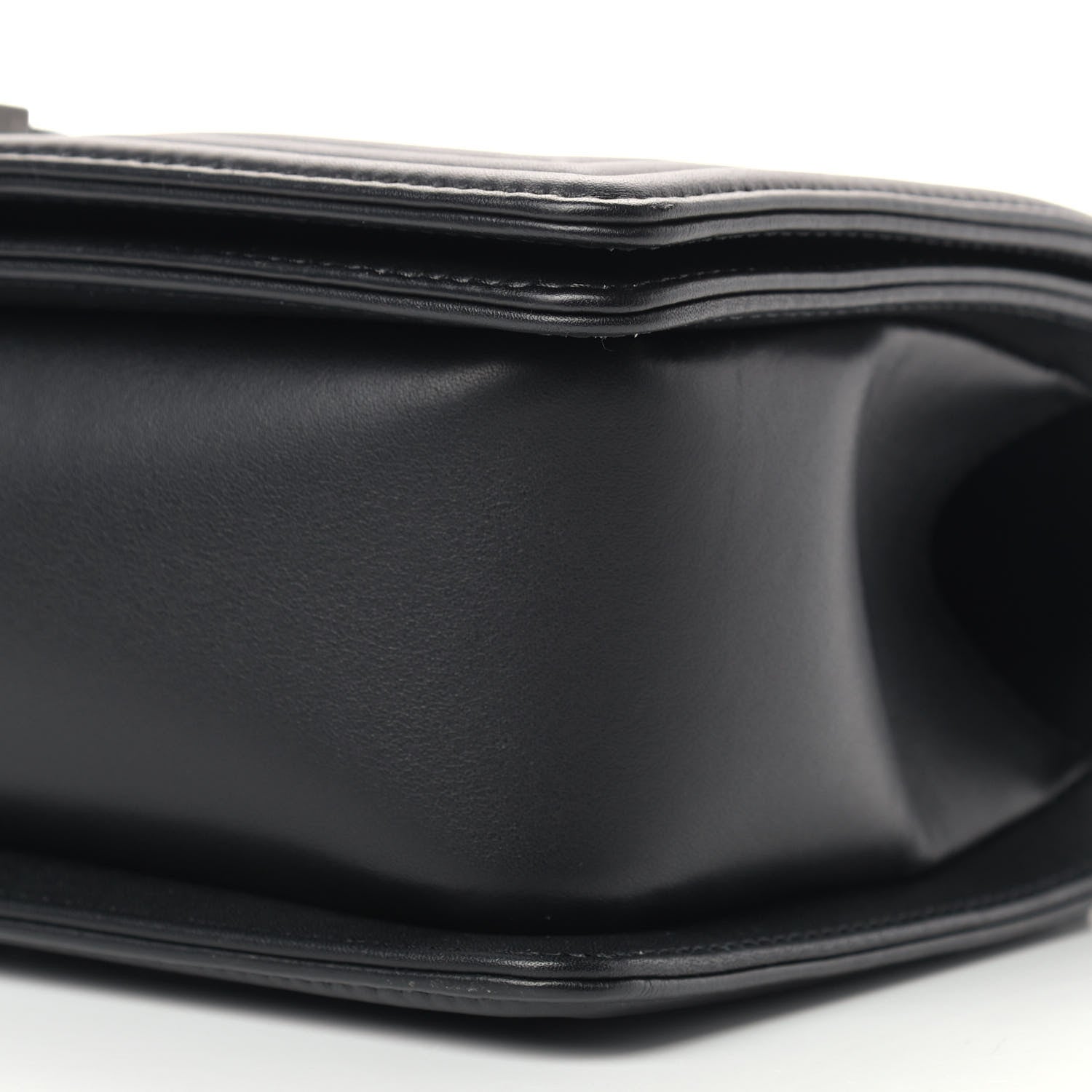 Chanel Calfskin Quilted Medium Boy Flap So Black 8 of 11