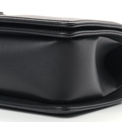 Chanel Calfskin Quilted Medium Boy Flap So Black 8 of 11