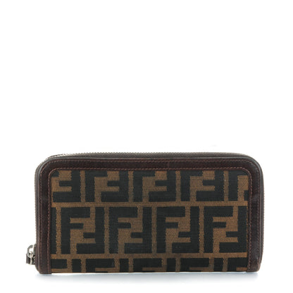 Fendi Zucca Zip Around Wallet Tobacco 1 of 7