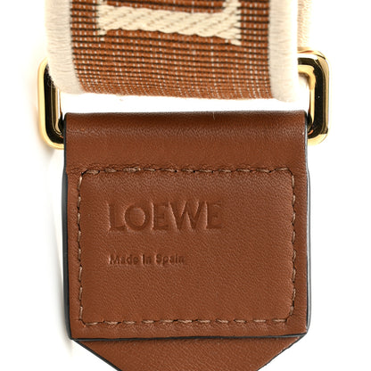 Loewe Calfskin Jacquard Anagram Strap Tan Pecan 4 of 6