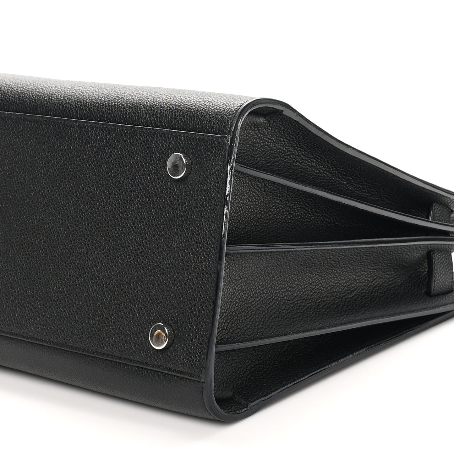 Grained Calfskin Small Sac De Jour Black
