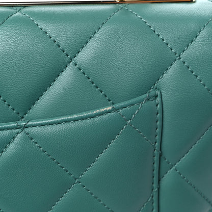 Chanel Lambskin Quilted Small Trendy CC Flap Dual Handle Bag Light Green 19 of 27