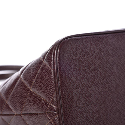 Chanel Caviar Quilted Medallion Tote Bordeaux 8 of 10