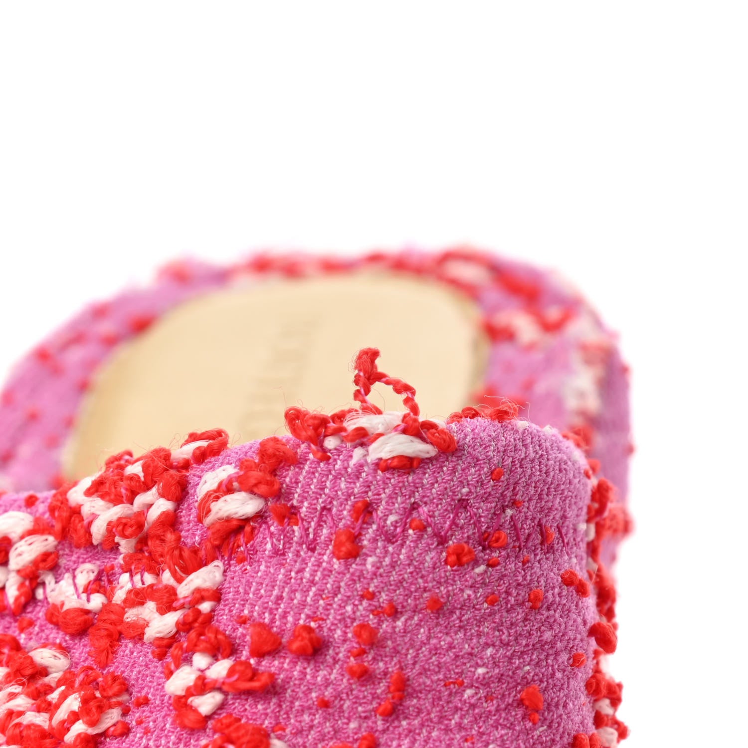 Bottega Veneta Boucle Slide Platform 115 Wedge Sandals 38 Bubble Gum 10 of 12