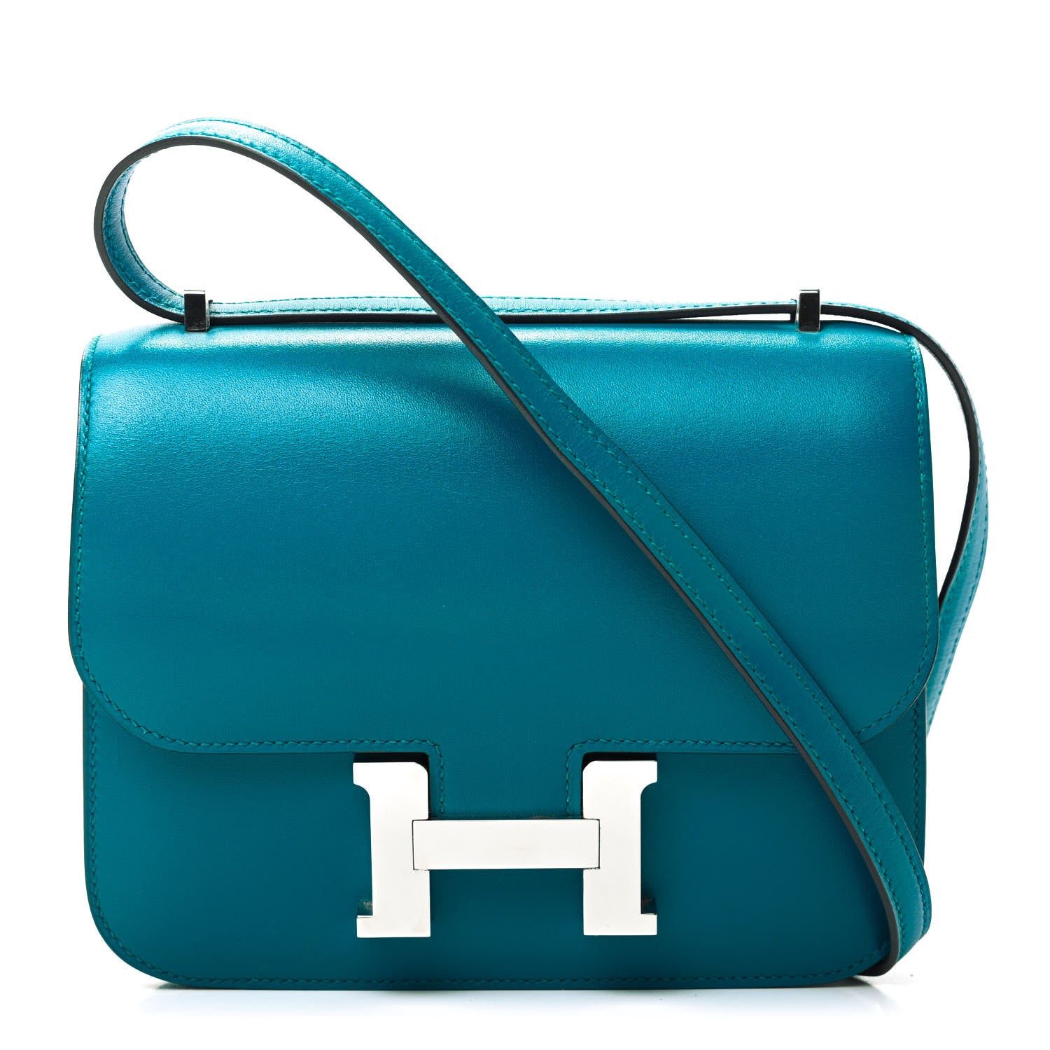 Hermes Tadelakt Constance 18 Bleu Izmir 1 of 13