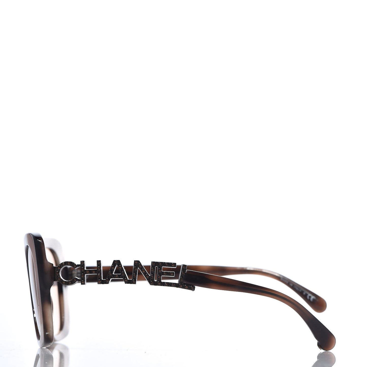 Acetate Strass Square Sunglasses 5422 Tortoise