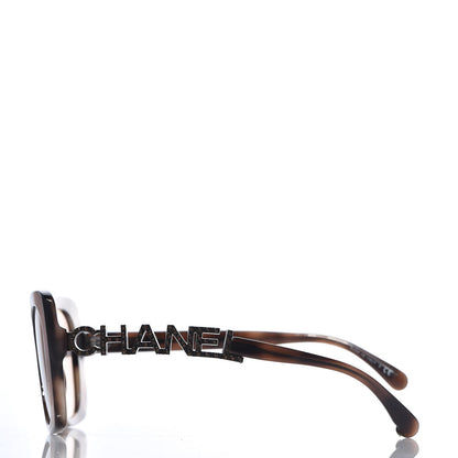 Chanel Acetate Strass Square Sunglasses 5422 Tortoise 3 of 7