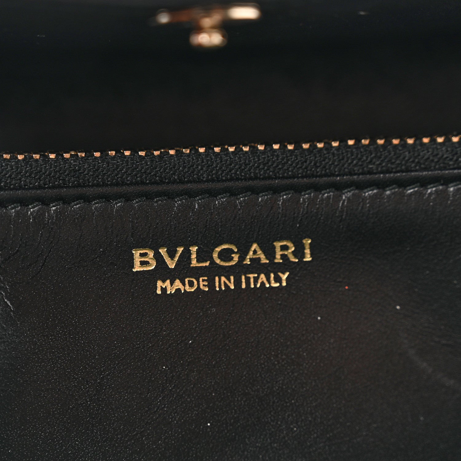 Bulgari Calfskin Serpenti Forever Wallet Black 6 of 9