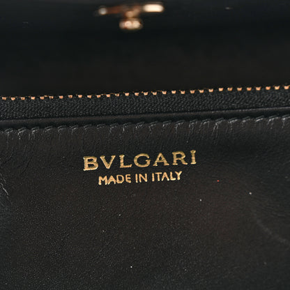 Bulgari Calfskin Serpenti Forever Wallet Black 6 of 9