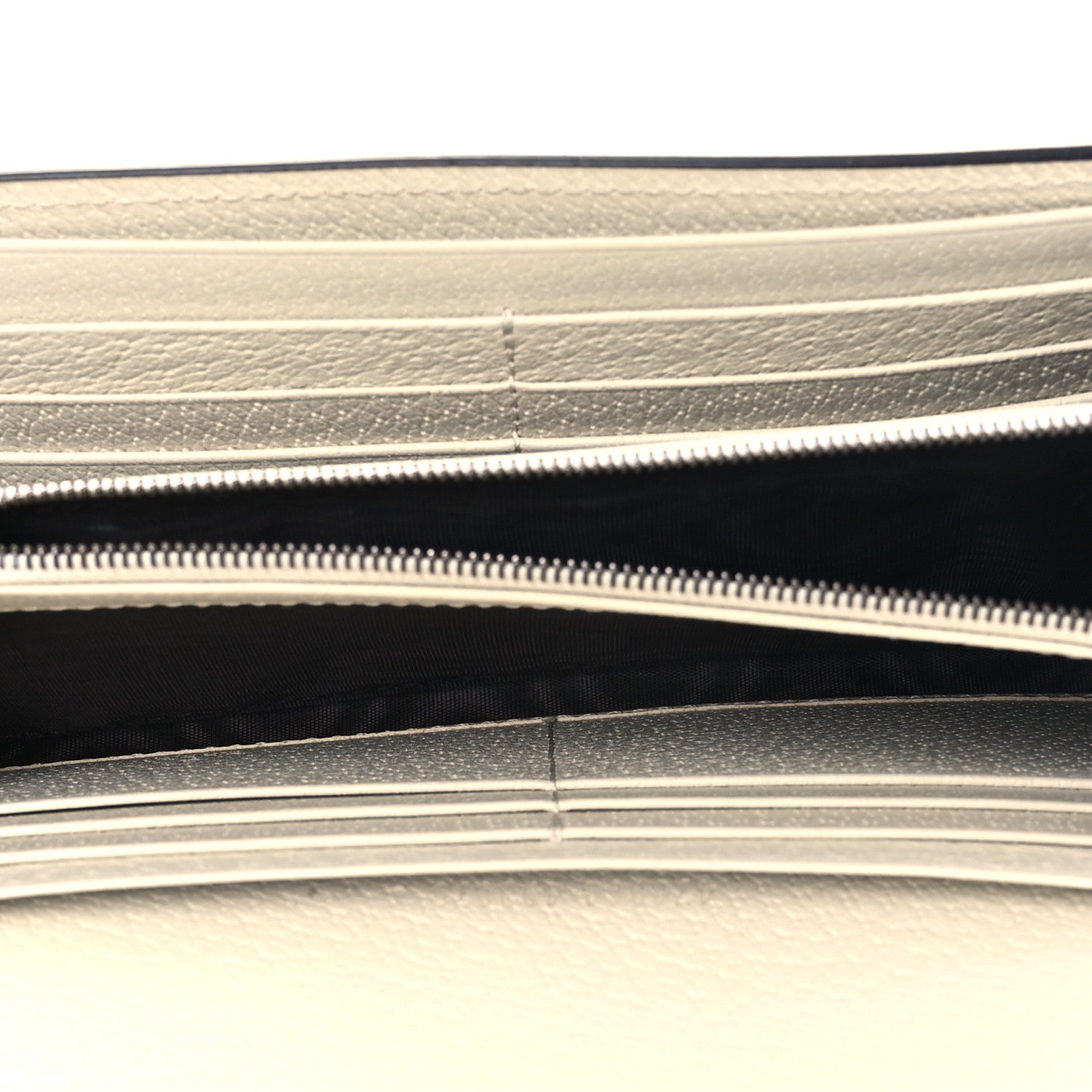 Gucci GG Supreme Monogram Web Queen Margaret Flap Wallet Beige Ebony Mystic White 5 of 9