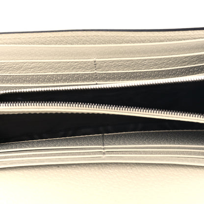 Gucci GG Supreme Monogram Web Queen Margaret Flap Wallet Beige Ebony Mystic White 5 of 9