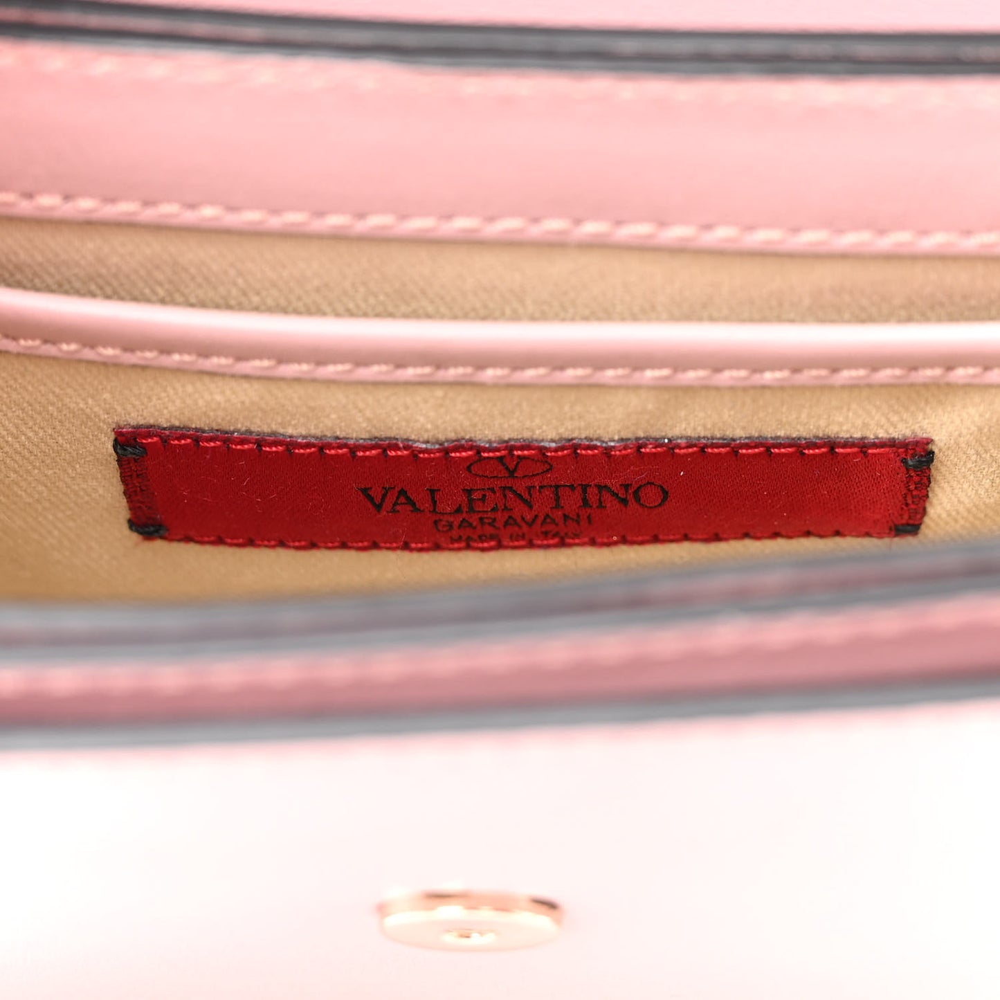 Vitello Rockstud Crossbody Bag Water Rose