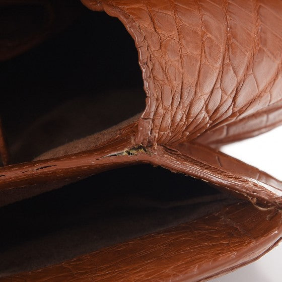 Nancy Gonzalez Crocodile Top Handle Tote Brown 20 of 26