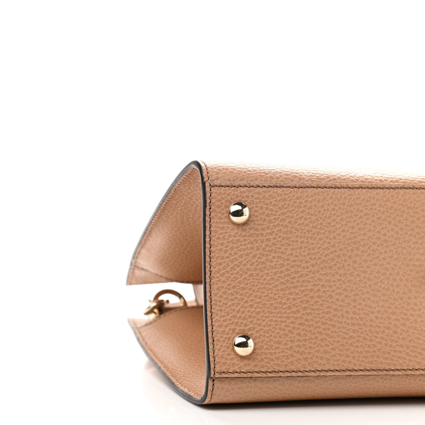 Dollar Calfskin Medium Soho Top Handle Satchel Camelia