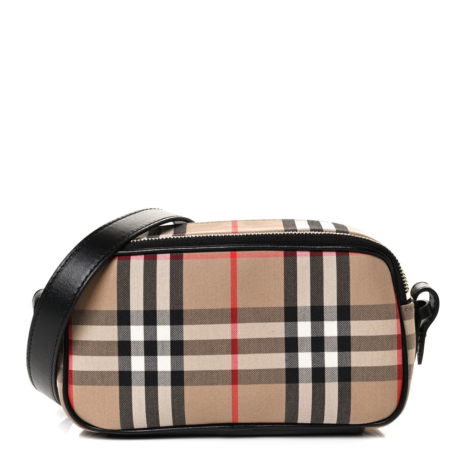 Burberry Calfskin Vintage Check Micro Camera Bag Archive Beige 2 of 10