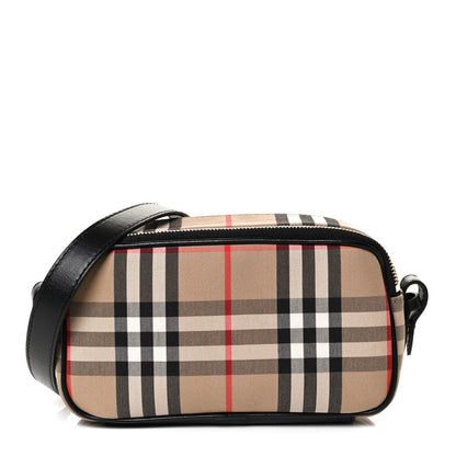 Burberry Calfskin Vintage Check Micro Camera Bag Archive Beige 2 of 10