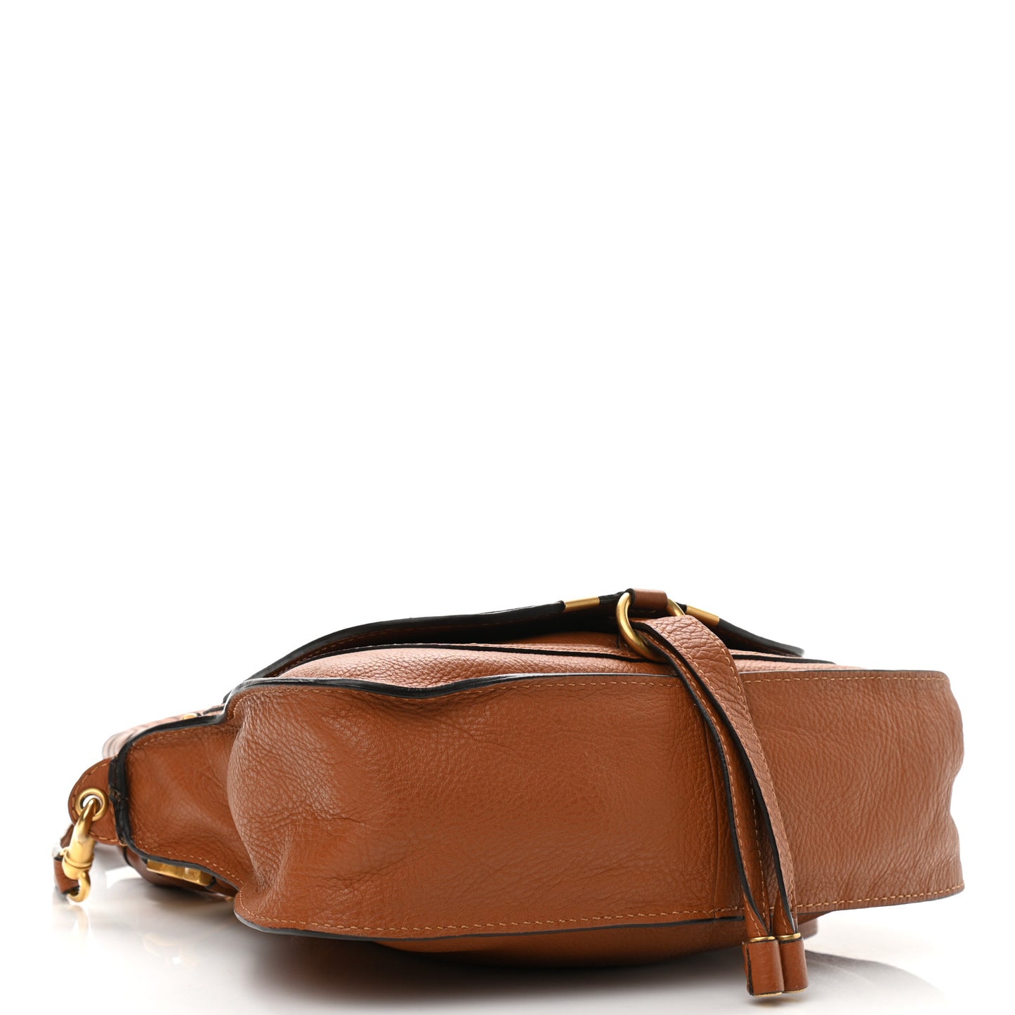 Calfskin Small Marcie Satchel Tan