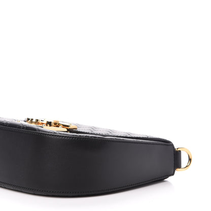 Gucci Guccissima Medium Padlock Messenger Shoulder Bag Black 11 of 12