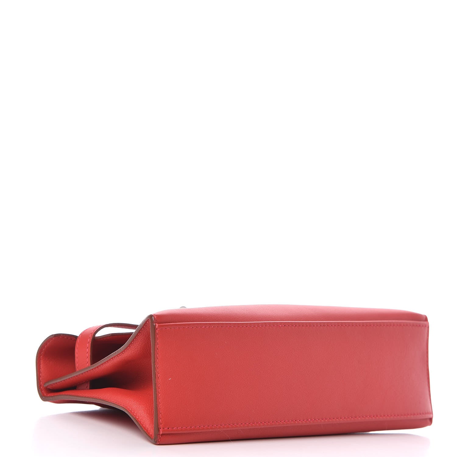 Hermes Swift Kelly Pochette Clutch Vermillion 4 of 11