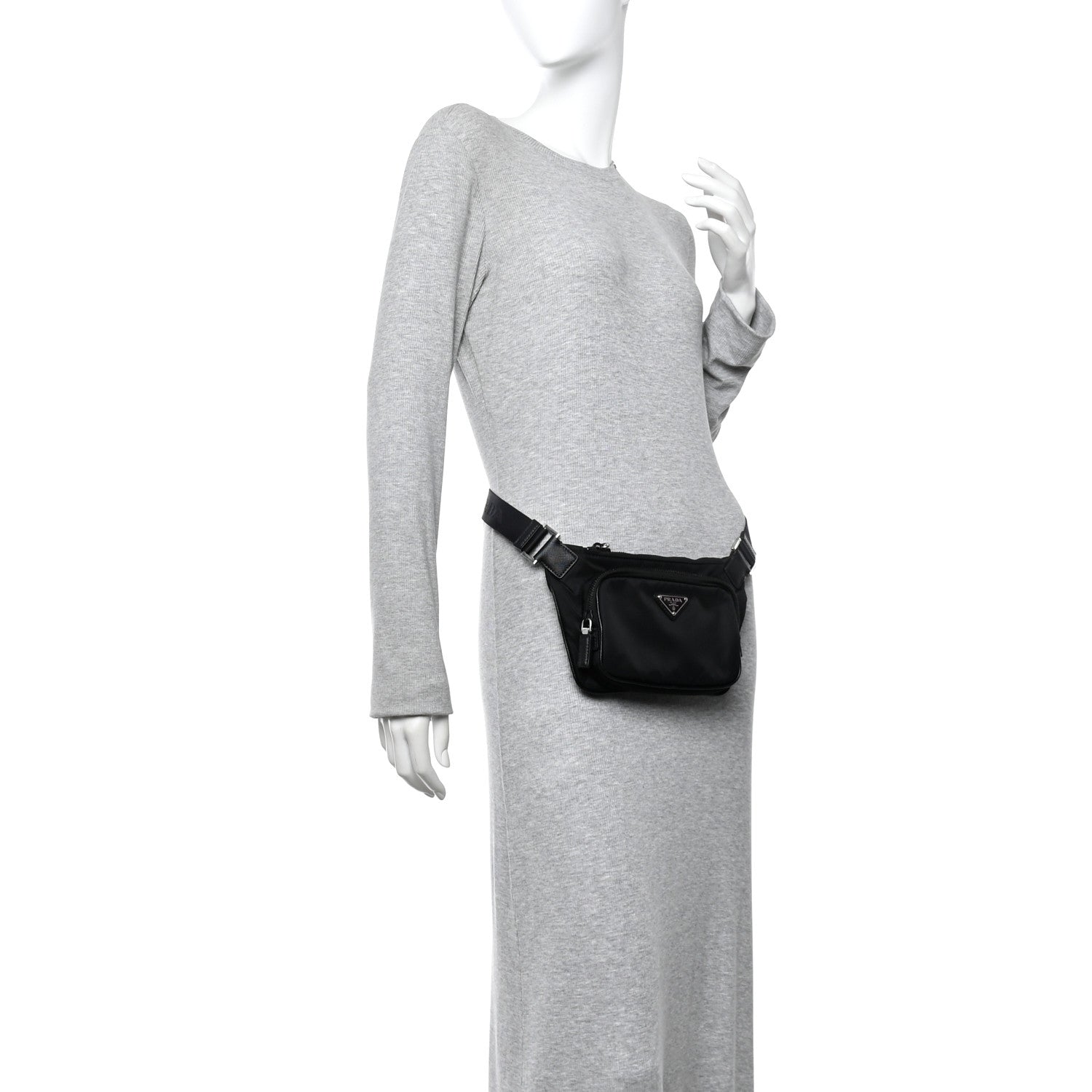PRADA RE-NYLON ボディバッグ Prada Re-Nylon Saffiano Belt Bag Black 1844179 – FASHIONPHILE