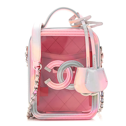 Chanel PVC Patent Calfskin Patent Lambskin Vertical Vanity Case Pink 1 of 10