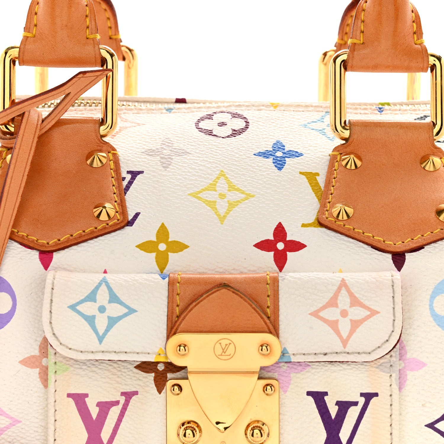 Louis Vuitton Monogram Multicolor Speedy 30 White 7 of 17