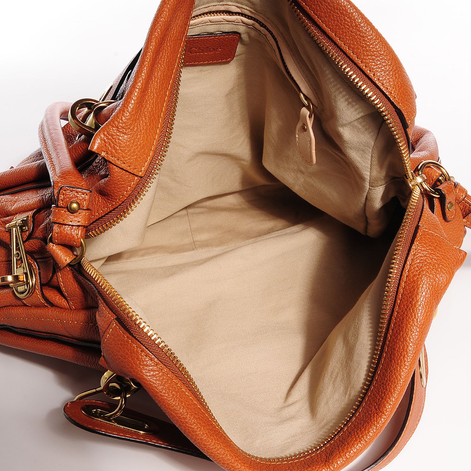 Chloe Calfskin Large Paraty Caramel 5 of 8