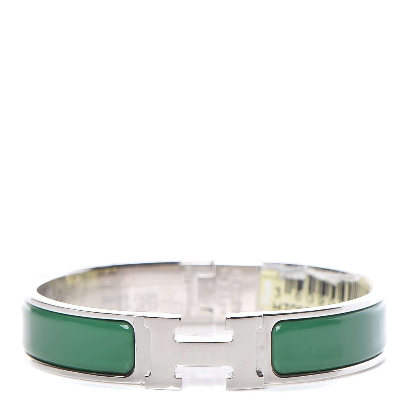 Enamel Narrow Clic Clac H Bracelet PM Vert Sapin