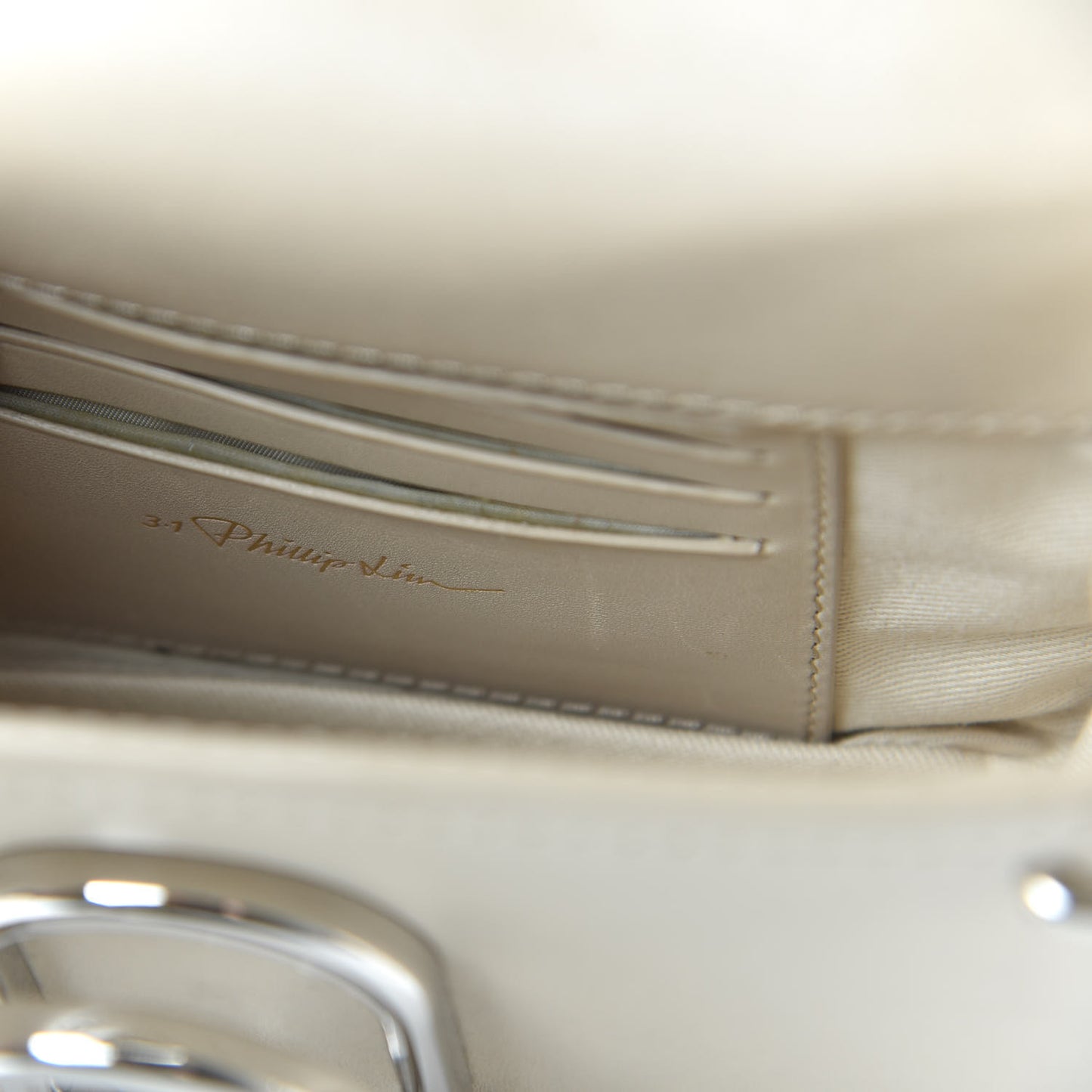 Calfskin Mini Alix Crossbody Bag Off White