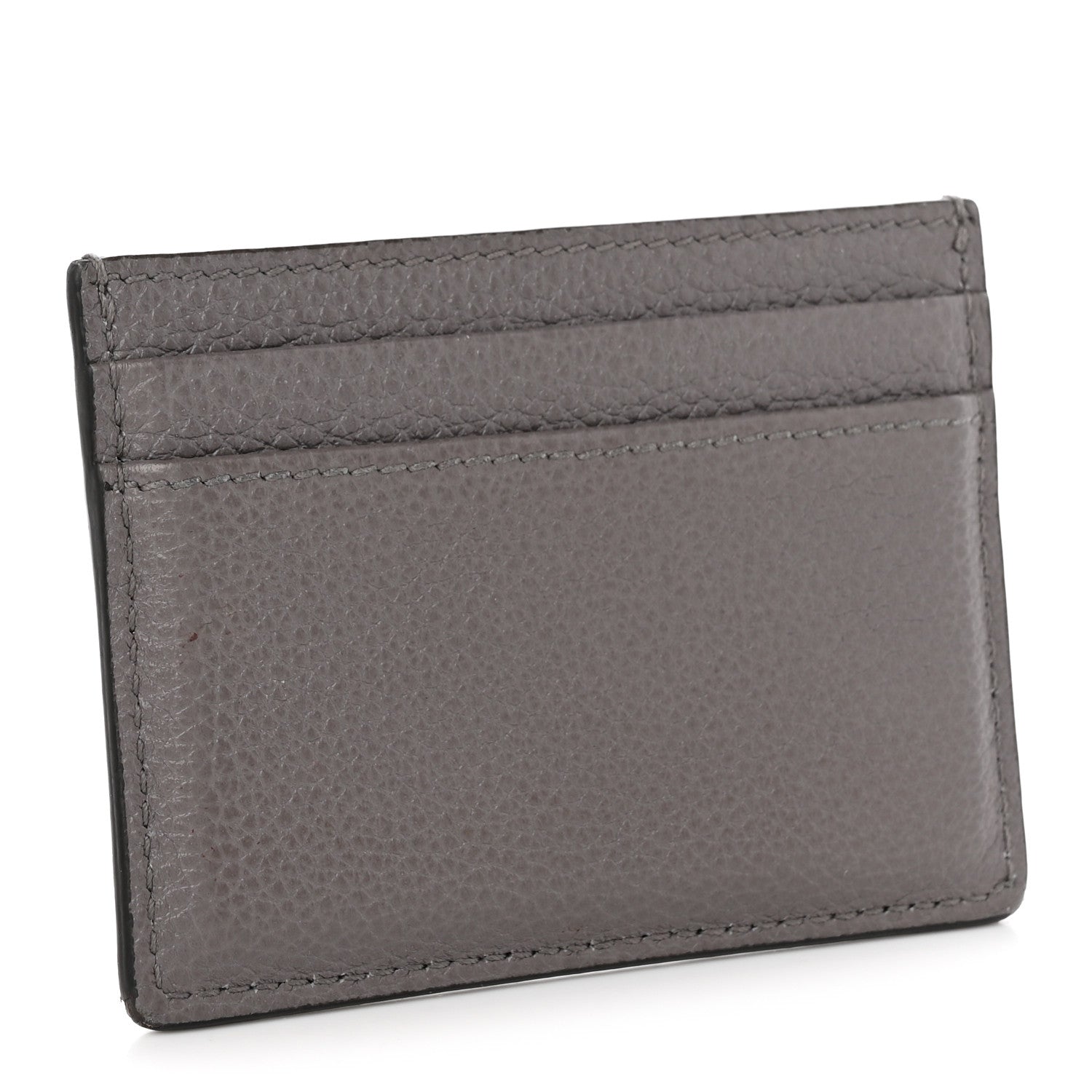 Gucci Grainy Calfskin Zumi Card Holder Dusty Grey 3 of 11