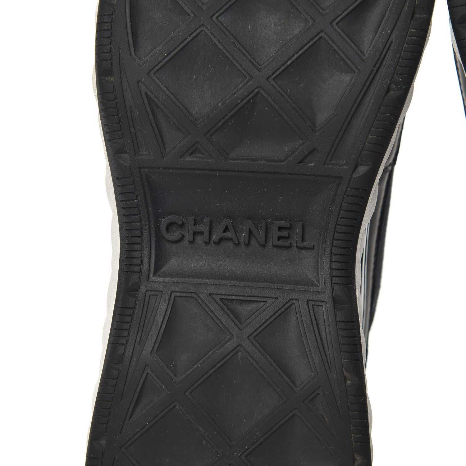 Chanel Velvet Calfskin Mixed Fibers CC Sneakers 36.5 Black 6 of 11