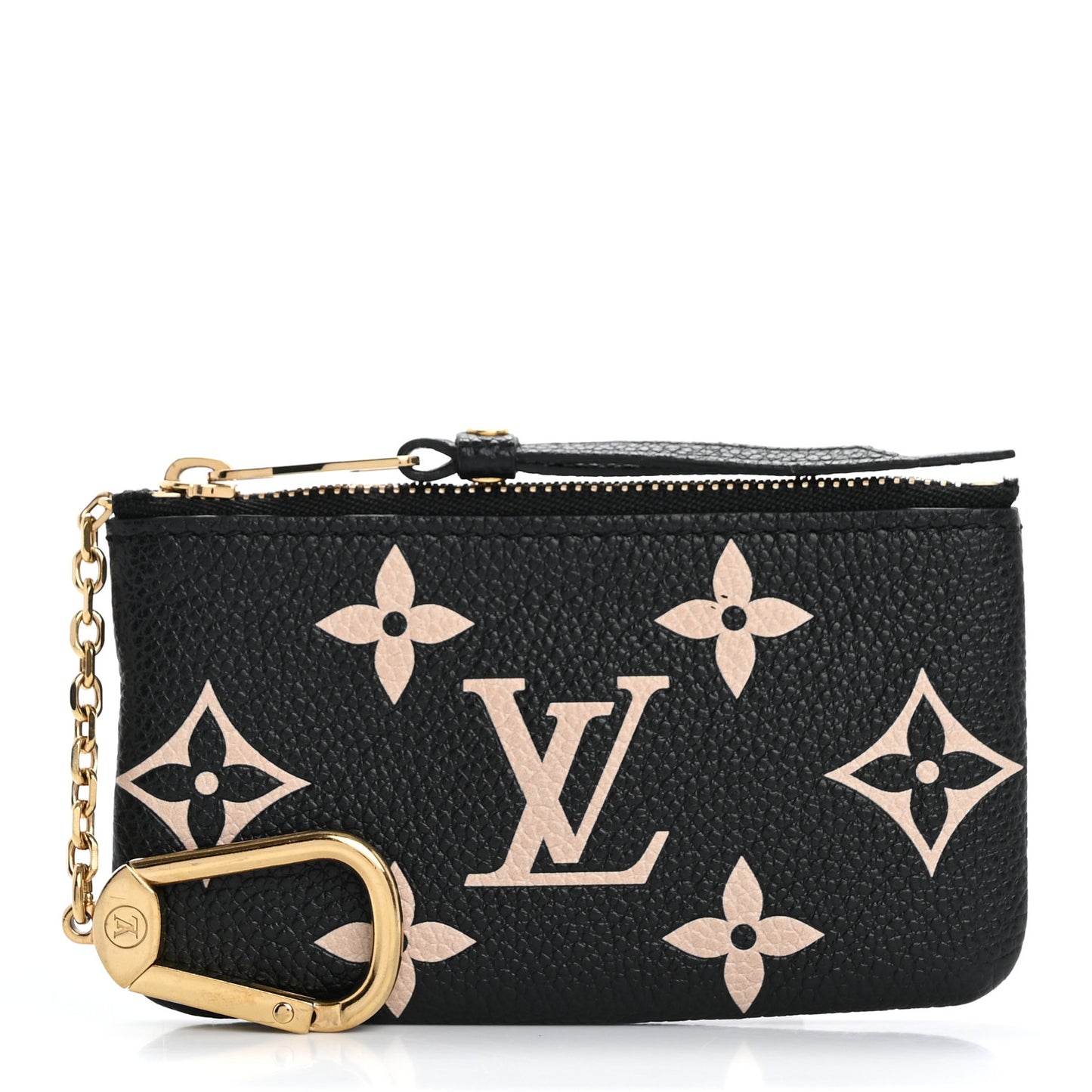 Empreinte Monogram Giant Key Pouch Black Beige
