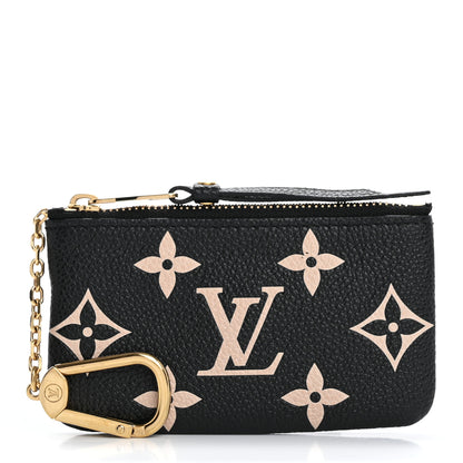Louis Vuitton Empreinte Monogram Giant Key Pouch Black Beige 1 of 9