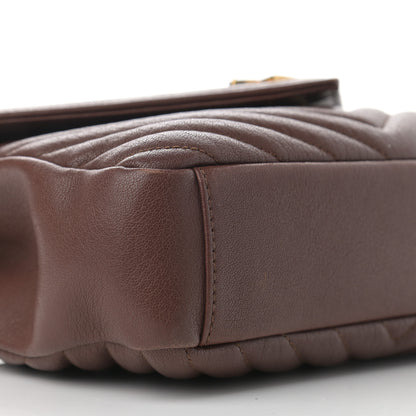 Saint Laurent Calfskin Matelasse Chevron Monogram Medium College Bag Brick 10 of 12