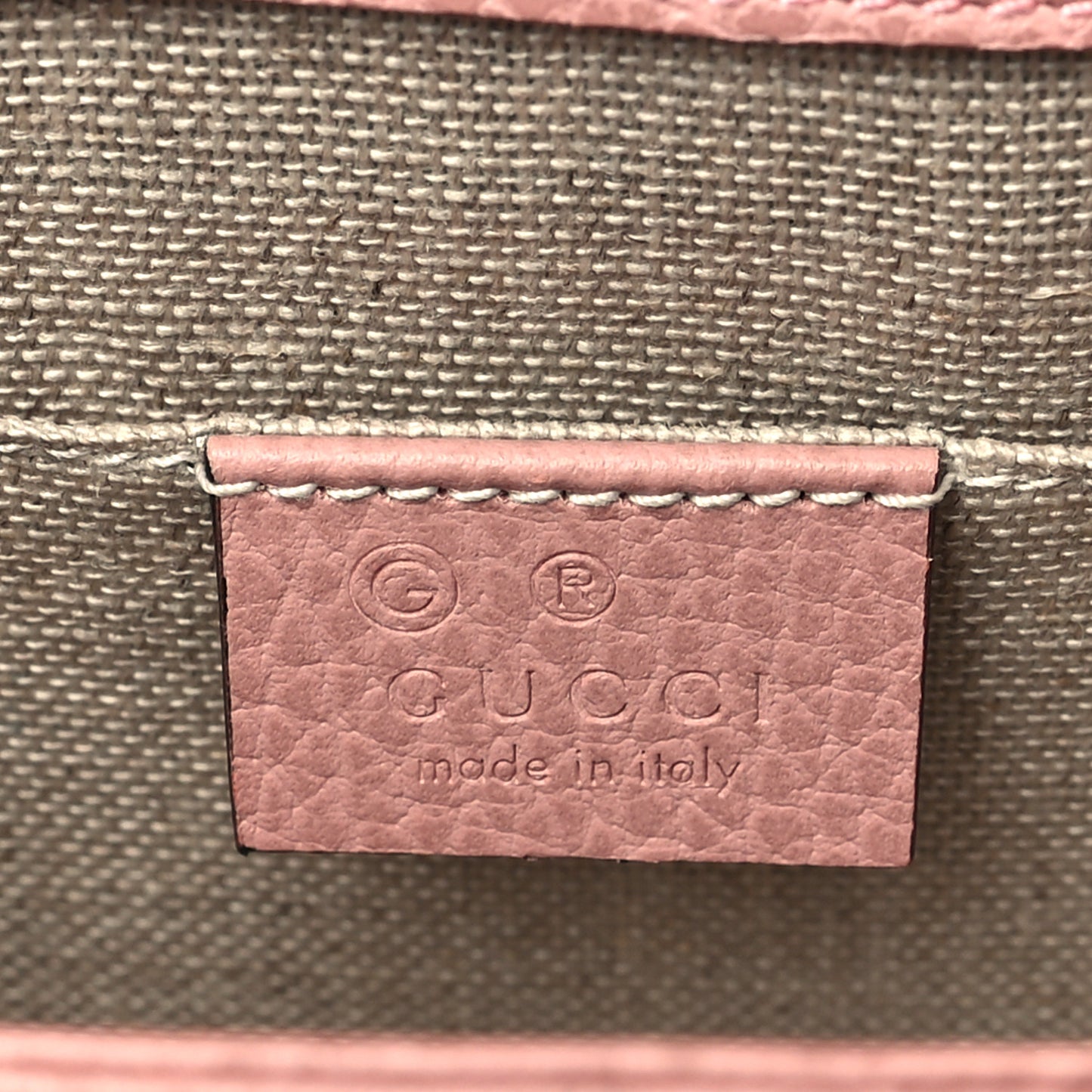 Dollar Calfskin Small Interlocking G Shoulder Bag Soft Pink