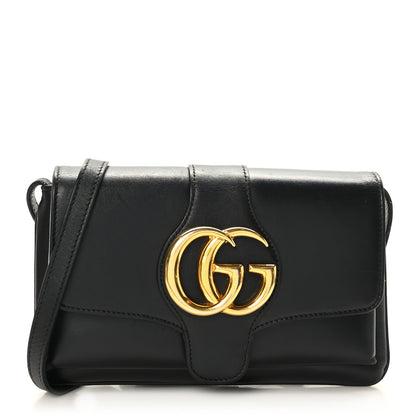 Gucci Vitello Palmellato Lux Small Arli Flap Shoulder Bag Black 1 of 11