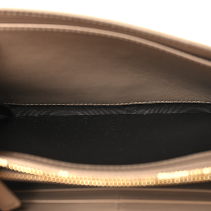Saint Laurent Glossy Calfskin Monogram Chain Wallet Dark Beige 6 of 10